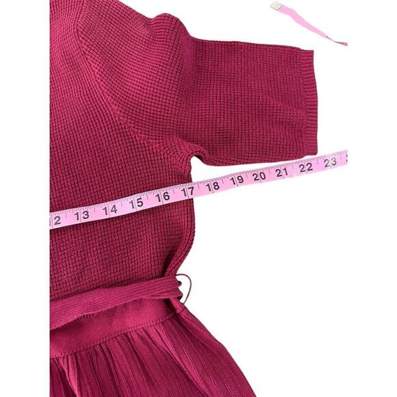 Route 66 Y2K Style Babydoll Style Sweater Top Burgundy Womens Large - Picture 6 of 7